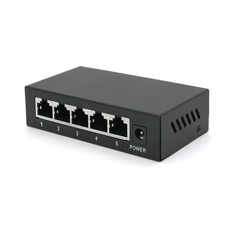 POE комутатор Merlion 4 POE 10/100+1 RJ45 10/100 зовнішній блок живлення 52V 0,92A YT26648 фото