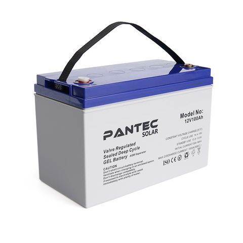Акумуляторна батарея PANTEC 100-12 GEL 12V 100 Ah (330 x 173 x 218), 30.4 kg Grey Q1 / 48 YT37503 фото