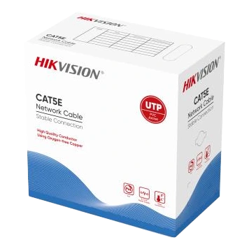 Кабель вита пара Hikvision (для внутрішньої прокладки) 24AWG UTP CAT 5E DS-1LN5E-S YT23090 фото