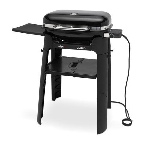 Гриль электрический Weber Lumin Compact с подставкою, черный 91010853 фото