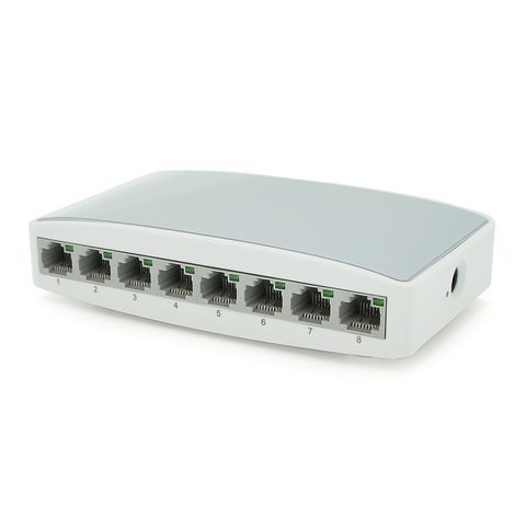 Комутатор Gigabit Ethernet ONV-H3008S у пластиковому корпусі, 8*1000Мб портів, 5В 1Ач, 140х78х32 YT27263 фото