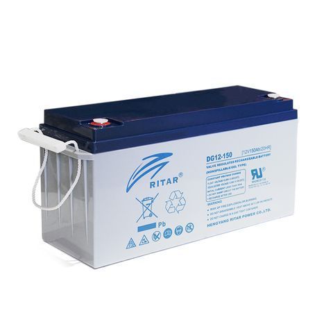 Акумуляторна батарея GEL RITAR DG12-150, Gray Case, 12V 150.0Ah ( 483 х 170 х 242) Q1/25 YT33007 фото