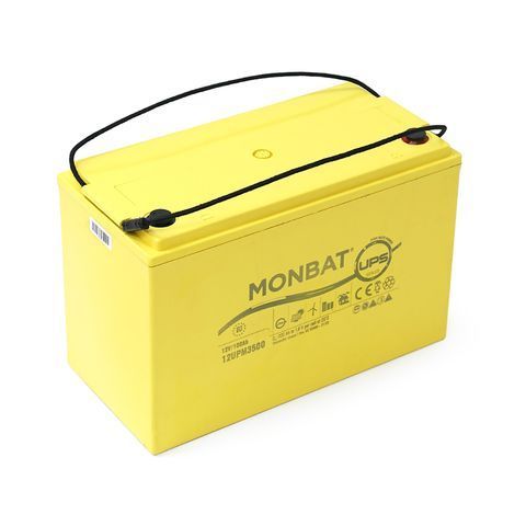 Акумуляторна батарея MONBAT TOP TERMINAL 12UPM3500 AGM 12V / 100 Ah, 340x173x220 мм, 35.5 кг YT37285 фото