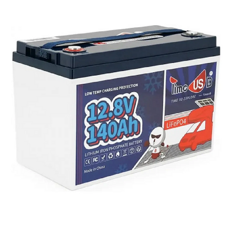 Акумуляторна батарея LiFePO4 Timeusb 12.8V 140Ah BLUETOOTH, 1792Wh, BMS 50A, 330*172*216мм YT45537 фото