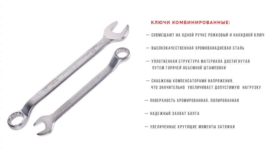 Набор комбинированных ключей HANS 16614M 14 шт. 10-32 мм 16614M фото