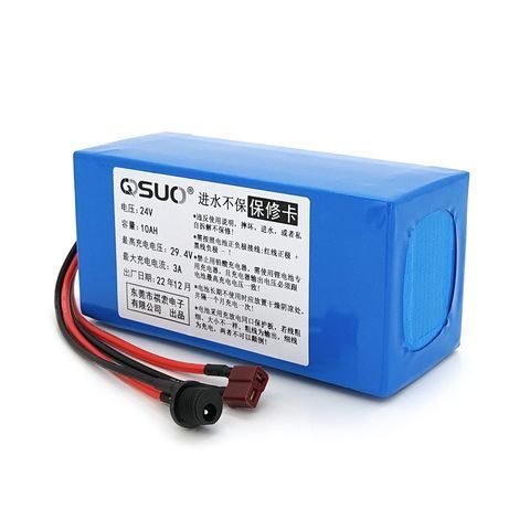 Акумуляторна батарея літієва QiSuo 24V 10A з елементами Li-ion 18650, DC: 5.5x2.1мама + роз'єм T-2HQмама YT29597 фото