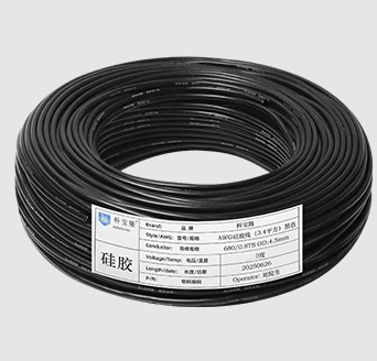Кабель силіконовий луджений AWG 26 American Standard 26AWG/0,15квМ/600В, 400 метрів, негорючий, термостійкий, Black, ціна за бухту YT44121 фото
