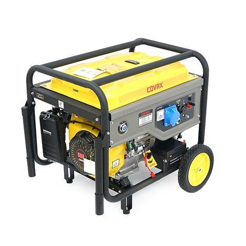 Генератор бензиновий COVAX CV20500LD-E2, 9.5kW, однофазний 220V, 50Hz, DC12V, 21HP, Electric Starter, tank 25L, 710x535x555mm, 96kg YT45598 фото