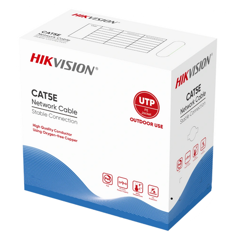 Кабель вита пара Hikvision UTP CAT 5E для зовнішньої прокладки DS-1LN5EO-UU / E YT2600 фото