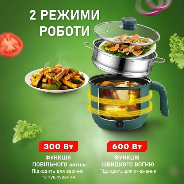 Електрична каструля-мультиварка з пароваркою 1165 фото