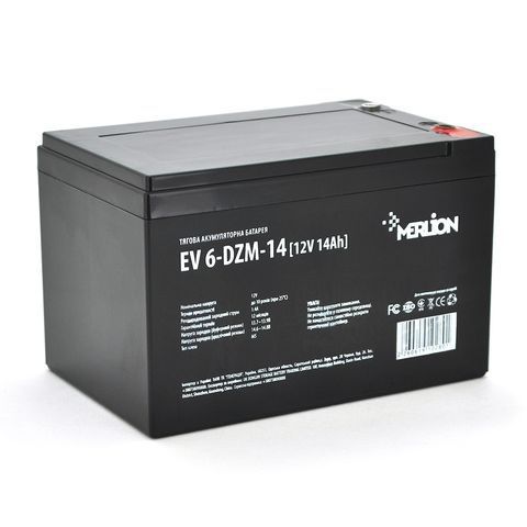 Тягова акумуляторна батарея Merlion EV 6-DZM-14, 12V 14Ah M5 (151*98*100), Q4 YT10280 фото