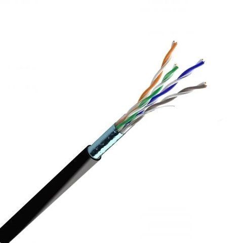 Кабель вита пара ЗЗКМ FTP мідний Cat. 5e F/UTP PE 4х2х24 AWG VT99-00007837 фото