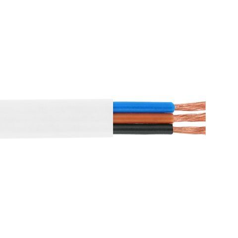 Кабель Одескабель 03VVH2-F 3G2,5 білий, бухта 100м YT47229 фото