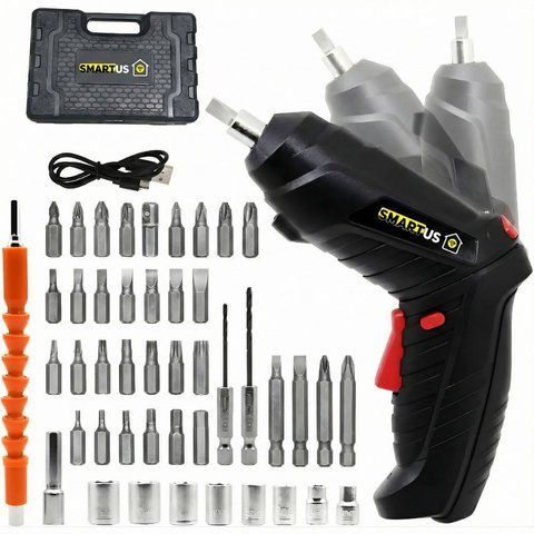 Акумуляторна викрутка SMARTUS 3.6V (47 предметів) 1082 фото