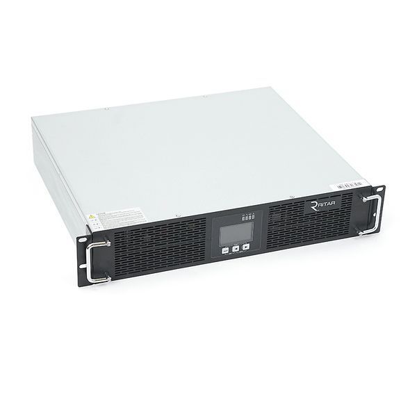 ДБЖ з правильною синусоїдою ONLINE Ritar RT-10KS-LCD,RACK 10000VA(9000Вт),192 В + батарейний блок 12V 7,5Ahх16 шт YT2142 фото