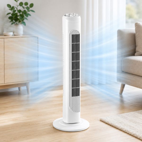 Напольный колонный вентилятор Domotec MS-1627 3в1, 45 Вт, белый 7624 фото