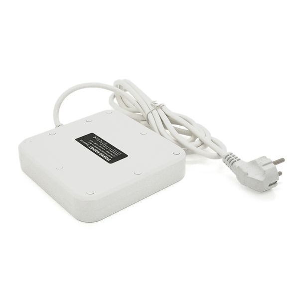 Мережевий фільтр ТВ-Т90, 4 розетки + 3 USB, 2 м, перетин 3х0, 75мм, 3000W, White, Box YT13084 фото