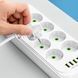 Мережевий подовжувач на 10 розеток + 5 портів зарядки (4 USB, 1 Type-C): фільтр живлення 5 метрів D10L 1163 фото 7