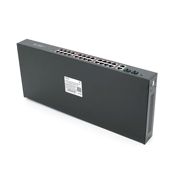 POE комутатор гігабітний Merlion 24 POE + 2 RJ45 + 2 SFP 10/100/1000 вбудований блок живлення 52V 6.15A YT41700 фото