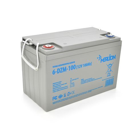 Тягова акумуляторна батарея AGM MERLION 6-DZM-100, 12V 100Ah ( 330 x 175 x 220) Q1 YT18093 фото