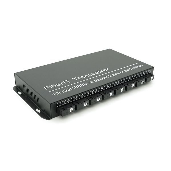 Комутатор UPLINK UFS CK-880IS8F2E Fiber Switch 8Fiber 100Mbps + 2 1000M RJ45 ports, корпус метал, БП в комплекті YT15944 фото