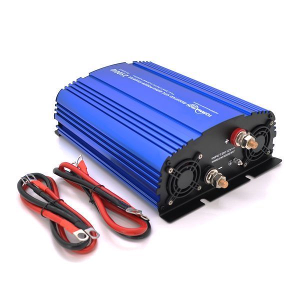 Інвертор напруги Tommatech MS-2500, 12V/220V, 2500W з апроксимованою синусоїдою, 2Shuko, USB, 2*клемні дроти, 10 запобіжників, Q2 YT29448 фото