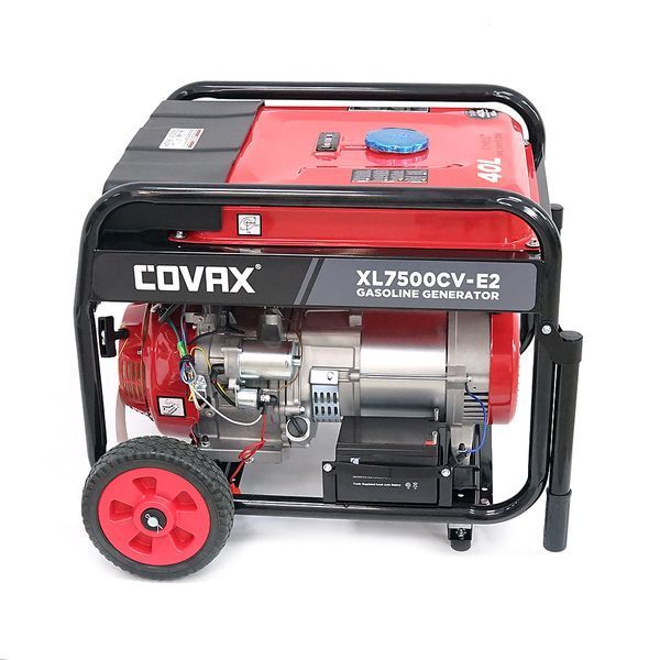 Генератор бензиновий COVAX XL7500CV-E2, 5.0kW, однофазний 220V, 50Hz, DC12V, 13HP, Electric Starter, tank 25L, 690x535x555mm YT45599 фото