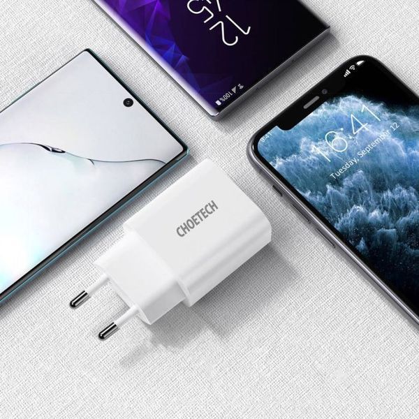 Адаптер Choetech PD5010 mini White PD20W GAN USB-C VT99-10025231 фото