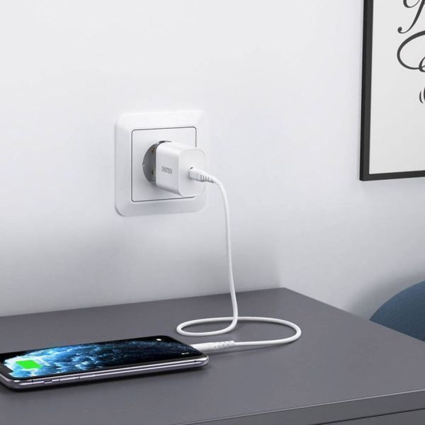 Адаптер Choetech PD5010 mini White PD20W GAN USB-C VT99-10025231 фото