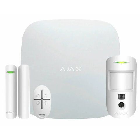 Комплект Ajax StarterKit Cam Plus HDR ECG (8EU) UA, білий VT99-00023613 фото