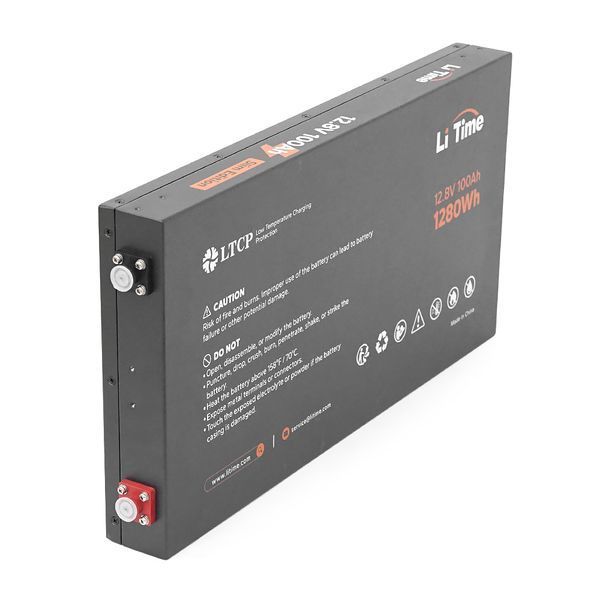 Акумулятор Li-TIME 12.8V 100Ач 1280Втч, LiFePO4 YT45534 фото