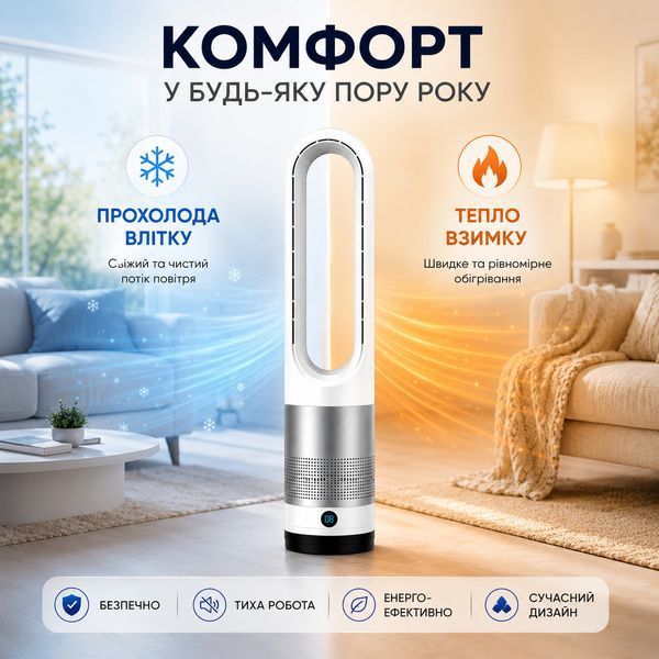 Безлопатевий обігрівач-вентилятор Germatic AM-018JR 1200 Вт 1194 фото