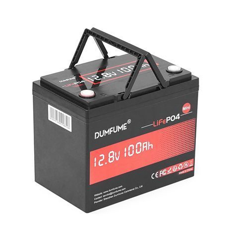 Акумуляторна батарея Dumfume MINI LiFePO4 12,8V 100Ah 1280Wh, in10A/out20A, ( 150 x 95 x 85) , 10kg Q1 YT46110 фото