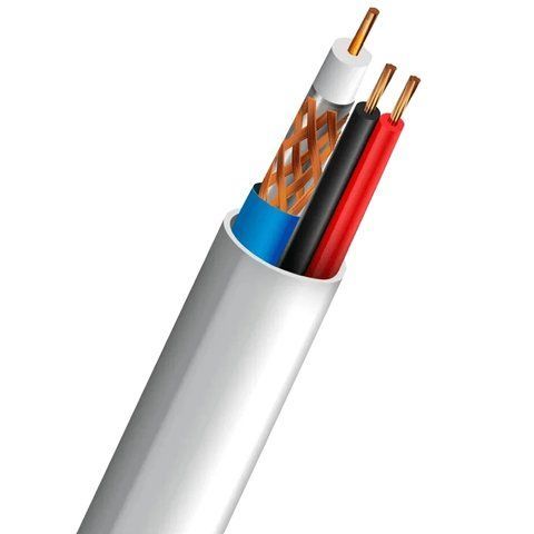 Кабель коаксіальний TRINIX SL-59+2*0,5 CU INDOOR, 305 м VT99-10025326 фото