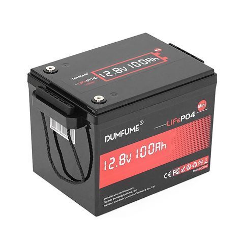 Акумуляторна батарея Dumfume MINI MAX LiFePO4 12,8V 100Ah 1280Wh, in10A/out20A, ( 150 x 95 x 85) , 10kg Q1 YT46212 фото