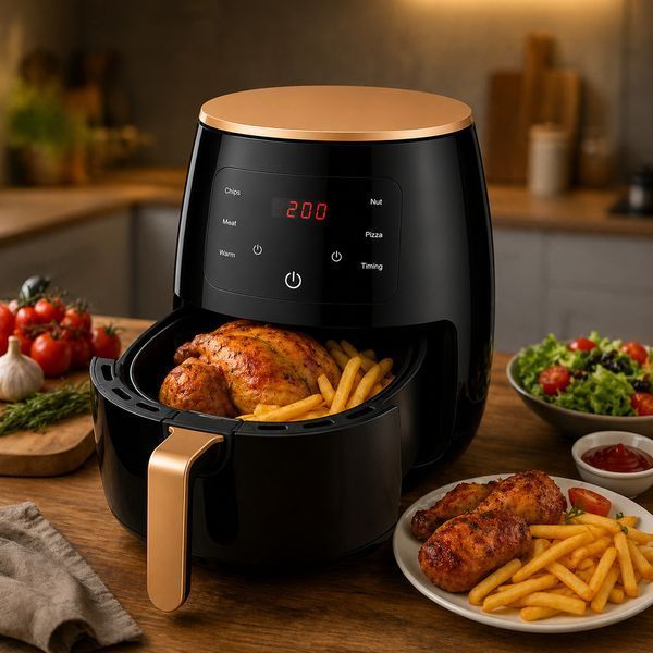 Аерофритюрниця 6L 2600W сенсорна безмасляна мультипіч 1130 фото