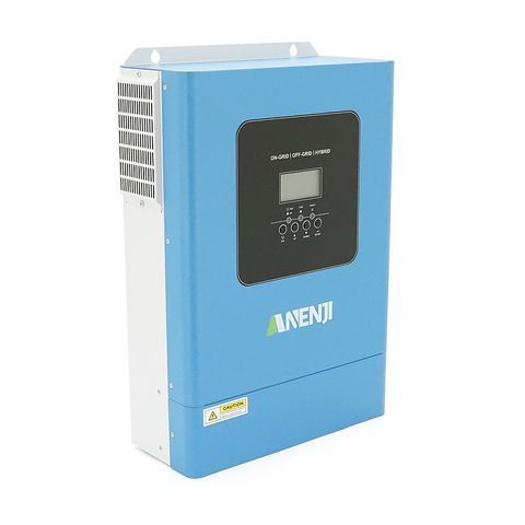 Гібридний інвертор ANENJI ANJ-6200W-48PL-WIFI, 6200W, 48V, charge 80A(max), 170-280V, МРРТ60-500VDC, RS485. RS232, WiFi, 450x300x130mm, 12 kg, Q1 YT45552 фото