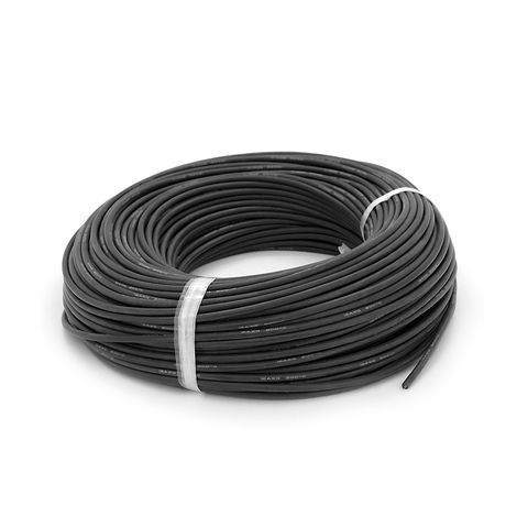 Кабель силіконовий луджений AWG 12 (чорний) 100м YT39783 фото