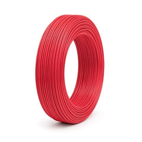 Кабель силіконовий луджений AWG 20 American Standard 20AWG / 0,5квМ / 600В, 400 метрів, негорючий, термостійкий, Red, ціна за метр YT43459 фото