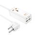 Мережевий фільтр HOCO AC10A на 1 розетку + 2 USB + 2 USB-C, 65W, кабель 1,5 м, 220В, White, Box YT35091 фото 1