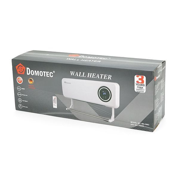 Настінний обігрівач Domotec MS-5963+пульт, 2кВт, Вох YT47754 фото