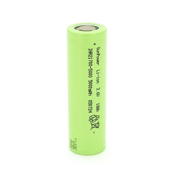 Акумулятор 21700 Li-Ion SUNPOWER 5000mAh, Green YT36290 фото
