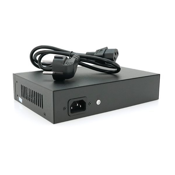 POE комутатор Merlion 10 POE 10/100 + 2 RJ45 10/100 вбудований блок живлення 52V 2.5A YT33517 фото