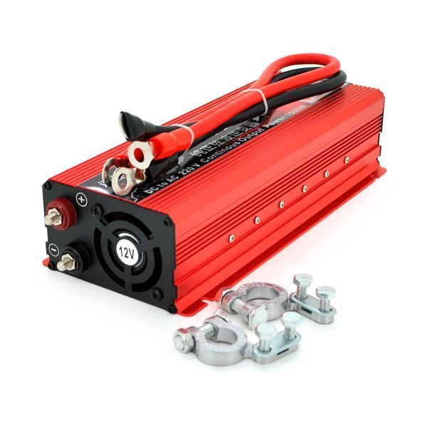 Інвертор Voltronic ST3000CP 12V 1500W, чорний/червоний YT28535 фото