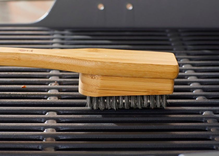 Щетка для гриля из бамбука Weber, 46 см 6276 фото
