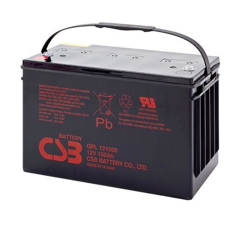 Акумуляторна батарея CSB GPL121000, 12V 100Ah (343х168х215 (220) Q1/20 (ТАЙВАНЬ) YT3406 фото