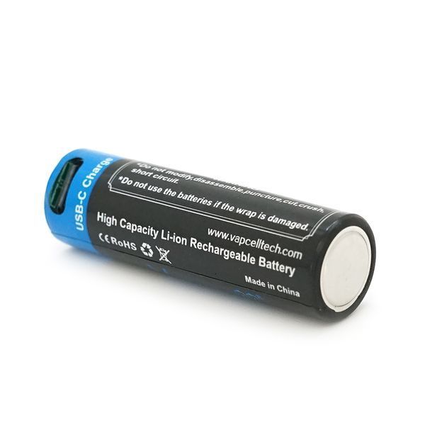 Аккумулятор 14500 Li-Ion Vapcell P1422A, 2250mAh, 1.5V AA YT43612 фото