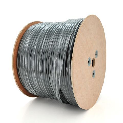 Кабель КНП UTP (25*2*0.5) 25p 24 AWG, Merlion, (CCA), ізоляція ПЕ, для нар. робіт, 500м, Black YT27387 фото