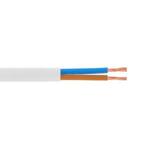 Кабель Одескабель 03VVH2-F 2*1 білий, бухта 100м YT46801 фото
