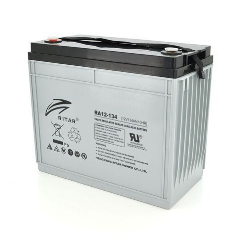 Акумуляторна батарея AGM RITAR RA12-134, Gray Case, 12V 134.0Ah ( 340 x 173 x 287 ) Q1 YT13751 фото